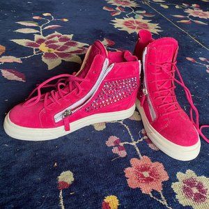 Giuseppe Zinotti rhinestone-studded high top sneakers